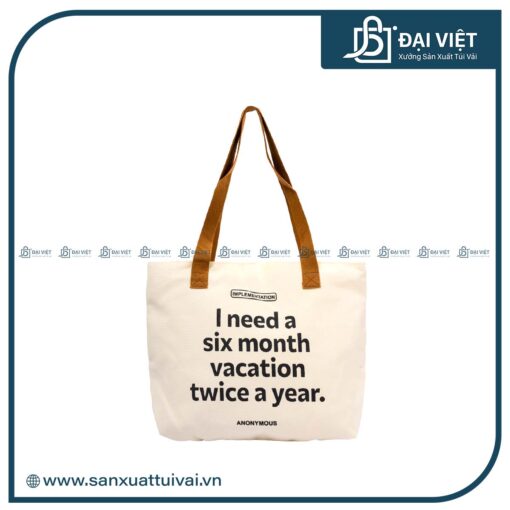 mẫu túi xách vải canvas