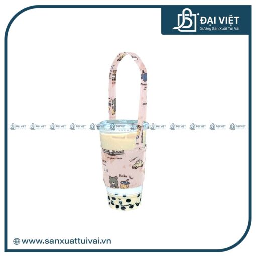 quai vải đựng ly canvas