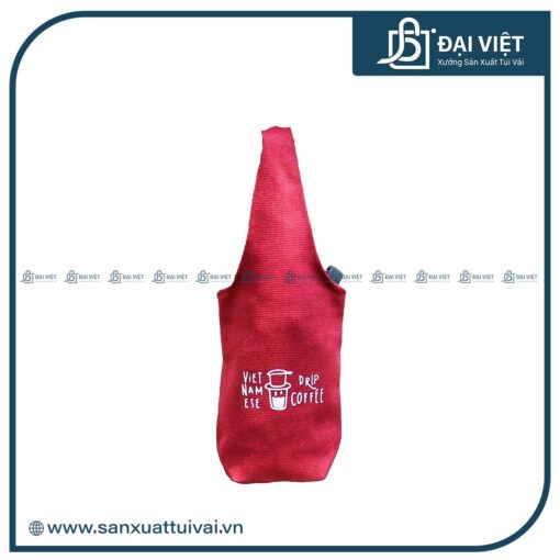 túi đựng ly canvas